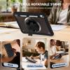 ProCase Rugged Case for Galaxy Tab S11 2025 11″- with S Pen Holder, Heavy Duty Shockproof Rugged Cover with Hand Strap 360 Degree Rotatable Kickstand Protective for Galaxy Tab S11 (X730/X736B)-Black