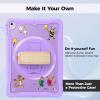 ProCase Rugged Case for iPad 9.7 Inch 5th 6th Gen/iPad Air 2 / iPad Pro 9.7 Case, Heavy Duty Shockproof Rugged Cover with Hand Strap 360 Degree Rotatable Kickstand Protective for iPad 9.7″ -Melonpink(Purple)