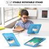 ProCase Rugged Case for iPad 9.7 Inch 5th 6th Gen/iPad Air 2 / iPad Pro 9.7 Case, Heavy Duty Shockproof Rugged Cover with Hand Strap 360 Degree Rotatable Kickstand Protective for iPad 9.7″ -Melonpink(Blue)