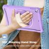 ProCase Rugged Case for iPad 9.7 Inch 5th 6th Gen/iPad Air 2 / iPad Pro 9.7 Case, Heavy Duty Shockproof Rugged Cover with Hand Strap 360 Degree Rotatable Kickstand Protective for iPad 9.7″ -Melonpink(Purple)