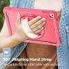 ProCase Rugged Case for iPad 9.7 Inch 5th 6th Gen/iPad Air 2 / iPad Pro 9.7 Case, Heavy Duty Shockproof Rugged Cover with Hand Strap 360 Degree Rotatable Kickstand Protective for iPad 9.7″ -Melonpink(Melonpink)