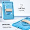ProCase Rugged Case for iPad 9.7 Inch 5th 6th Gen/iPad Air 2 / iPad Pro 9.7 Case, Heavy Duty Shockproof Rugged Cover with Hand Strap 360 Degree Rotatable Kickstand Protective for iPad 9.7″ -Melonpink(Blue)