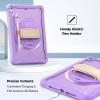 ProCase Rugged Case for iPad 9.7 Inch 5th 6th Gen/iPad Air 2 / iPad Pro 9.7 Case, Heavy Duty Shockproof Rugged Cover with Hand Strap 360 Degree Rotatable Kickstand Protective for iPad 9.7″ -Melonpink(Purple)