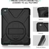 ProCase Rugged Heavy Duty Case for iPad 2 3 4(Old Model), Shockproof 360 Degree Rotatable Kickstand Protective Cover Case for iPad 2nd/3rd/4th -Black(Black)