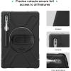 ProCase Rugged Outdoor Case for Samsung Galaxy Tab S10 Ultra 2024/ Tab S9 Ultra 2023/ Tab S8 Ultra 2022 14.6 Inch with S Pen Holder, Heavy Duty Shockproof 360 Degree Rotatable Kickstand Cover- Black