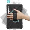 ProCase Rugged Outdoor Case for Samsung Galaxy Tab S10 Ultra 2024/ Tab S9 Ultra 2023/ Tab S8 Ultra 2022 14.6 Inch with S Pen Holder, Heavy Duty Shockproof 360 Degree Rotatable Kickstand Cover- Black