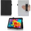 ProCase Samsung Galaxy Tab 4 10.1 Tablet Case – Bi-Fold Stand Cover Case for 10 inch Galaxy Tab 4 (2014 Released), with auto Sleep/Wake, Hand Strap, Also Compatible with Galaxy Tab 3 10.1 (Black)