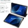ProCase Slim Case for Galaxy Tab A 10.1 2016 SM-T580 T585 T587, Lightweight Stand Shell Smart Cover for Old Model Galaxy Tab A 10.1 Case 2016 –Emerald(Black)