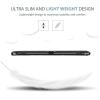 ProCase Slim Case for Galaxy Tab A 10.5 2018 T590 T595 T597, Light Stand Hard Shell Cover Protective Case for Galaxy Tab A 10.5-Inch Tablet SM-T590/T595/T597 -Black(Black)