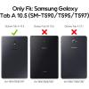 ProCase Slim Case for Galaxy Tab A 10.5 2018 T590 T595 T597, Light Stand Hard Shell Cover Protective Case for Galaxy Tab A 10.5-Inch Tablet SM-T590/T595/T597 -Black(Black)