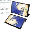 ProCase Slim Case for Galaxy Tab A 10.5 2018 T590 T595 T597, Light Stand Hard Shell Cover Protective Case for Galaxy Tab A 10.5-Inch Tablet SM-T590/T595/T597 -Black(Black)