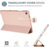 ProCase Smart Case for Galaxy Tab A11+ Plus/A9+ Plus 11 Inch, Slim Stand Hard Back Shell Protective Tablet Cover Folio Case for 11″ Galaxy Tab A11+ Plus 2025/A9+ Plus 2023 -Black(Rosegold-1)