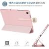 ProCase Smart Case for Galaxy Tab A11+ Plus/A9+ Plus 11 Inch, Slim Stand Hard Back Shell Protective Tablet Cover Folio Case for 11″ Galaxy Tab A11+ Plus 2025/A9+ Plus 2023 -Black(Lightpink)