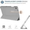 ProCase Smart Case for Galaxy Tab A11+ Plus/A9+ Plus 11 Inch, Slim Stand Hard Back Shell Protective Tablet Cover Folio Case for 11″ Galaxy Tab A11+ Plus 2025/A9+ Plus 2023 -Black(Silver-1)