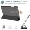 ProCase Smart Case for Galaxy Tab A11+ Plus/A9+ Plus 11 Inch, Slim Stand Hard Back Shell Protective Tablet Cover Folio Case for 11″ Galaxy Tab A11+ Plus 2025/A9+ Plus 2023 -Black(Black-1)