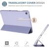 ProCase Smart Case for Galaxy Tab A11+ Plus/A9+ Plus 11 Inch, Slim Stand Hard Back Shell Protective Tablet Cover Folio Case for 11″ Galaxy Tab A11+ Plus 2025/A9+ Plus 2023 -Black(Lightpurple-1)