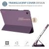 ProCase Smart Case for Galaxy Tab A11+ Plus/A9+ Plus 11 Inch, Slim Stand Hard Back Shell Protective Tablet Cover Folio Case for 11″ Galaxy Tab A11+ Plus 2025/A9+ Plus 2023 -Black(Darkpurple)