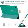 ProCase Smart Case for Galaxy Tab A11+ Plus/A9+ Plus 11 Inch, Slim Stand Hard Back Shell Protective Tablet Cover Folio Case for 11″ Galaxy Tab A11+ Plus 2025/A9+ Plus 2023 -Black(Emerald)