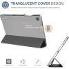 ProCase Smart Case for Galaxy Tab A11+ Plus/A9+ Plus 11 Inch, Slim Stand Hard Back Shell Protective Tablet Cover Folio Case for 11″ Galaxy Tab A11+ Plus 2025/A9+ Plus 2023 -Black(Grey-1)