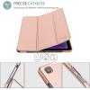 ProCase Smart Case for Galaxy Tab A8 10.5, Slim Stand Hard Back Shell Protective Smart Cover Case for Galaxy Tab A8 10.5 Inch 2022 SM-X200 X205 X207 -SkyBlue(Rosegold-1)