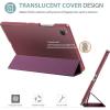 ProCase Smart Case for Galaxy Tab A8 10.5, Slim Stand Hard Back Shell Protective Smart Cover Case for Galaxy Tab A8 10.5 Inch 2022 SM-X200 X205 X207 -SkyBlue(Wine-1)