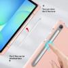 ProCase Smart Case for Galaxy Tab S10 Lite/S10 FE/S9 FE 10.9 Inch with S Pen Holder, Slim Trifold Stand Folio Hard Back Shell Protective Cover for 10.9″ Galaxy Tab S10 Lite/S10 FE/S9 FE -Black(Rosegold)