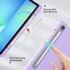 ProCase Smart Case for Galaxy Tab S10 Lite/S10 FE/S9 FE 10.9 Inch with S Pen Holder, Slim Trifold Stand Folio Hard Back Shell Protective Cover for 10.9″ Galaxy Tab S10 Lite/S10 FE/S9 FE -Black(Purple)