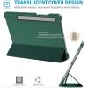 ProCase Smart Case for Galaxy Tab S10 Lite/S10 FE/S9 FE 10.9 Inch with S Pen Holder, Slim Trifold Stand Folio Hard Back Shell Protective Cover for 10.9″ Galaxy Tab S10 Lite/S10 FE/S9 FE -Black(Mgreen)