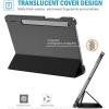 ProCase Smart Case for Galaxy Tab S10 Lite/S10 FE/S9 FE 10.9 Inch with S Pen Holder, Slim Trifold Stand Folio Hard Back Shell Protective Cover for 10.9″ Galaxy Tab S10 Lite/S10 FE/S9 FE -Black(Black)