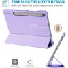 ProCase Smart Case for Galaxy Tab S10 Lite/S10 FE/S9 FE 10.9 Inch with S Pen Holder, Slim Trifold Stand Folio Hard Back Shell Protective Cover for 10.9″ Galaxy Tab S10 Lite/S10 FE/S9 FE -Black(Purple)