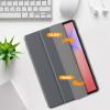 ProCase Smart Case for Galaxy Tab S10 Lite/S10 FE/S9 FE 10.9-Inch with S Pen Holder, Trifold Stand Folio Cover with Soft TPU Back for 10.9″ Galaxy Tab S10 Lite/S10 FE/S9 FE -Mgreen(Gray)
