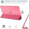 ProCase Smart Case for iPad 9.7 Inch iPad 6th/5th Generation 2018 2017(Model: A1893 A1954 A1822 A1823), Ultra Slim Lightweight Stand Cover with Translucent Frosted Back -Black(Melonpink)