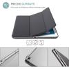 ProCase Smart Case for iPad 9.7 Inch iPad 6th/5th Generation 2018 2017(Model: A1893 A1954 A1822 A1823), Ultra Slim Lightweight Stand Cover with Translucent Frosted Back -Black(Grey)