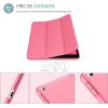 ProCase Smart Case for iPad 9.7 Inch iPad 6th/5th Generation 2018 2017(Model: A1893 A1954 A1822 A1823), Ultra Slim Lightweight Stand Cover with Translucent Frosted Back -Black(Melonpink)