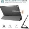 ProCase Smart Case for iPad 9.7 Inch iPad 6th/5th Generation 2018 2017(Model: A1893 A1954 A1822 A1823), Ultra Slim Lightweight Stand Cover with Translucent Frosted Back -Black(Metallic)