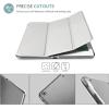 ProCase Smart Case for iPad 9.7 Inch iPad 6th/5th Generation 2018 2017(Model: A1893 A1954 A1822 A1823), Ultra Slim Lightweight Stand Cover with Translucent Frosted Back -Black(Silver)