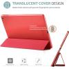 ProCase Smart Case for iPad 9.7 Inch iPad 6th/5th Generation 2018 2017(Model: A1893 A1954 A1822 A1823), Ultra Slim Lightweight Stand Cover with Translucent Frosted Back -Black(Red)