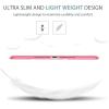 ProCase Smart Case for iPad 9.7 Inch iPad 6th/5th Generation 2018 2017(Model: A1893 A1954 A1822 A1823), Ultra Slim Lightweight Stand Cover with Translucent Frosted Back -Black(Melonpink)