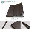 ProCase Smart Case for iPad 9.7 Inch iPad 6th/5th Generation 2018 2017(Model: A1893 A1954 A1822 A1823), Ultra Slim Lightweight Stand Cover with Translucent Frosted Back -Black(Brown)