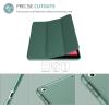ProCase Smart Case for iPad 9.7 Inch iPad 6th/5th Generation 2018 2017(Model: A1893 A1954 A1822 A1823), Ultra Slim Lightweight Stand Cover with Translucent Frosted Back -Black(Mgreen)