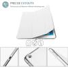 ProCase Smart Case for iPad 9.7 Inch iPad 6th/5th Generation 2018 2017(Model: A1893 A1954 A1822 A1823), Ultra Slim Lightweight Stand Cover with Translucent Frosted Back -Black(White)