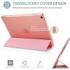ProCase Smart Case for iPad 9.7 Inch iPad 6th/5th Generation 2018 2017(Model: A1893 A1954 A1822 A1823), Ultra Slim Lightweight Stand Cover with Translucent Frosted Back -Black(Pink)