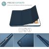 ProCase Smart Case for iPad 9.7 Inch iPad 6th/5th Generation 2018 2017(Model: A1893 A1954 A1822 A1823), Ultra Slim Lightweight Stand Cover with Translucent Frosted Back -Black(Navy)