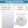 ProCase Smart Case for iPad 9.7 Inch iPad 6th/5th Generation 2018 2017(Model: A1893 A1954 A1822 A1823), Ultra Slim Lightweight Stand Cover with Translucent Frosted Back -Black(Metallic)