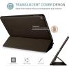 ProCase Smart Case for iPad 9.7 Inch iPad 6th/5th Generation 2018 2017(Model: A1893 A1954 A1822 A1823), Ultra Slim Lightweight Stand Cover with Translucent Frosted Back -Black(Brown)