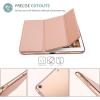 ProCase Smart Case for iPad 9.7 Inch iPad 6th/5th Generation 2018 2017(Model: A1893 A1954 A1822 A1823), Ultra Slim Lightweight Stand Cover with Translucent Frosted Back -Black(RoseGold)