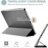 ProCase Smart Case for iPad 9.7 Inch iPad 6th/5th Generation 2018 2017(Model: A1893 A1954 A1822 A1823), Ultra Slim Lightweight Stand Cover with Translucent Frosted Back -Black(Grey)