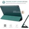 ProCase Smart Case for iPad 9.7 Inch iPad 6th/5th Generation 2018 2017(Model: A1893 A1954 A1822 A1823), Ultra Slim Lightweight Stand Cover with Translucent Frosted Back -Black(Emerald)