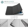 ProCase Smart Case for iPad 9.7 Inch iPad 6th/5th Generation 2018 2017(Model: A1893 A1954 A1822 A1823), Ultra Slim Lightweight Stand Cover with Translucent Frosted Back -Black(Black)