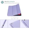 ProCase Smart Case for iPad 9.7 Inch iPad 6th/5th Generation 2018 2017(Model: A1893 A1954 A1822 A1823), Ultra Slim Lightweight Stand Cover with Translucent Frosted Back -Black(Lightpurple)